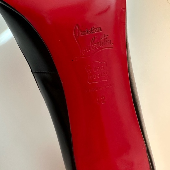 Authentic louboutin pigalle finzi Black patent heel Size 42 - Picture 3 of 6